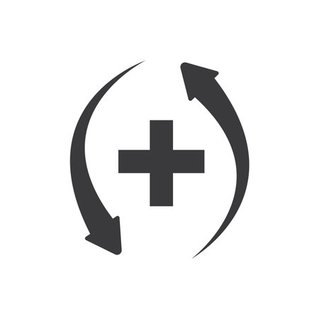 Medical Cross icon template vector designのイラスト素材