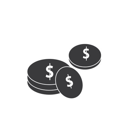 Currency logo icon vector flat designのイラスト素材