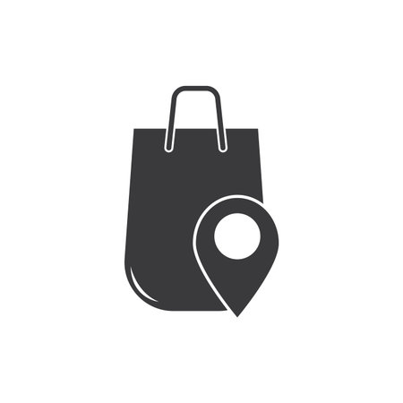 Online shop icon flat design templateのイラスト素材