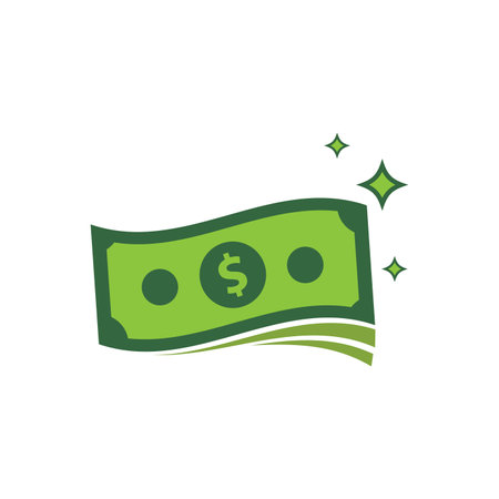 Money logo icon flat design vectorのイラスト素材