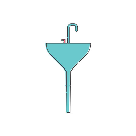 Hand washing facilities icon flat designのイラスト素材