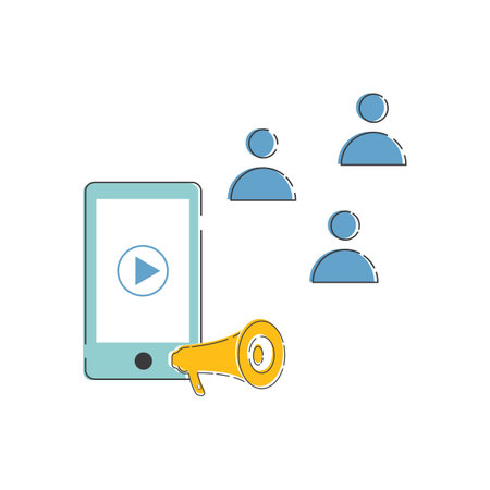 Marketing Business icon flat designのイラスト素材
