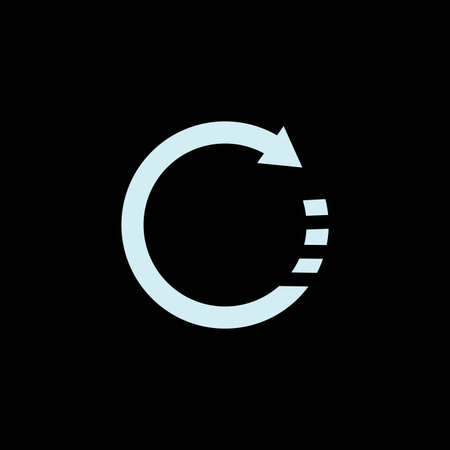 Loading indicator icon vector flat designのイラスト素材