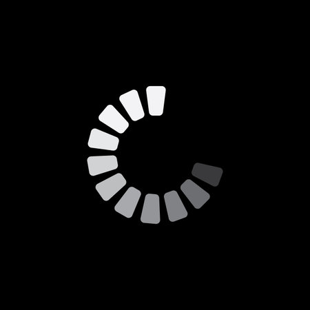 Loading indicator icon vector flat designのイラスト素材