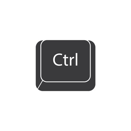 Keyboard icon flat design template