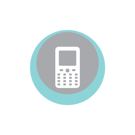 Telephone icon flat design vectorのイラスト素材