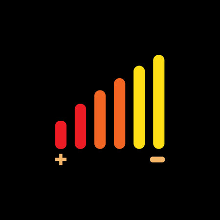 Audio icon flat design vectorのイラスト素材