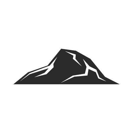 Mountain illustration logo vector designのイラスト素材
