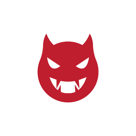 Devil icon illustration flat design