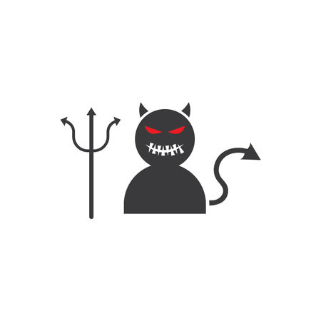 Devil icon illustration flat design