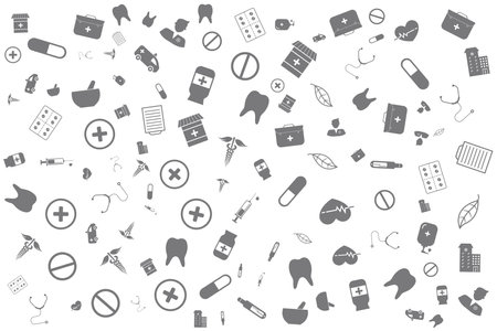 Pharmacy Pattern illustration flat designのイラスト素材