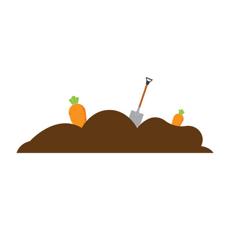 Farm land illustration vector icon templateのイラスト素材