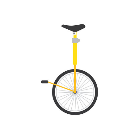 Circus bike icon flat design templateのイラスト素材