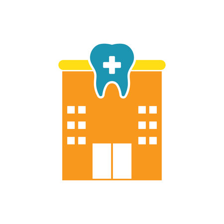 Dental care logo icon  illustration flat designのイラスト素材