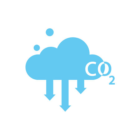 Co2 Carbon dioxide logo icon designのイラスト素材