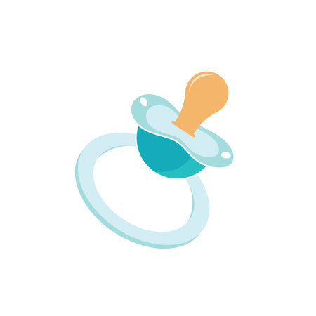 Baby pacifier icon illustration vector designのイラスト素材