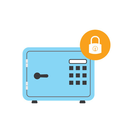 Data security icon flat designのイラスト素材