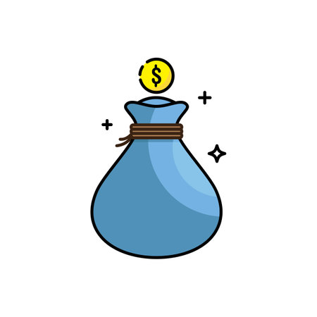 Money bag Logo icon vector templateのイラスト素材