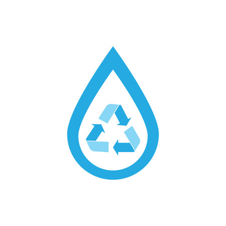 Water drop illustration Logo template vector designのイラスト素材