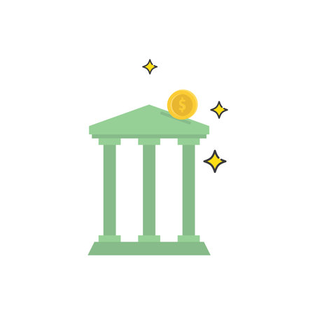Money banking logo icon flat designのイラスト素材