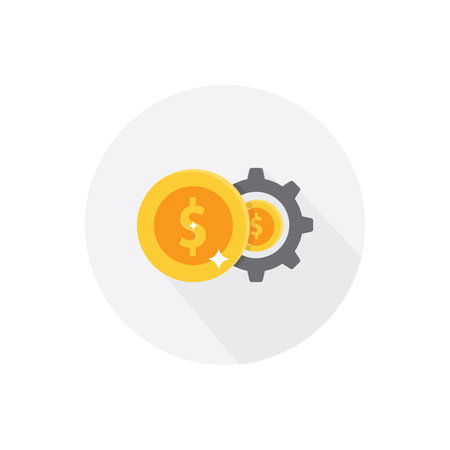 Currency logo icon vector flat designのイラスト素材