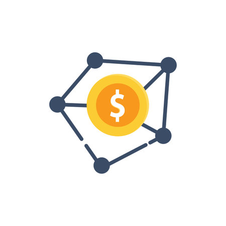 Currency logo icon vector flat designのイラスト素材