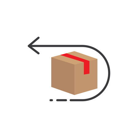 Delivery cargo and Logistic iconのイラスト素材