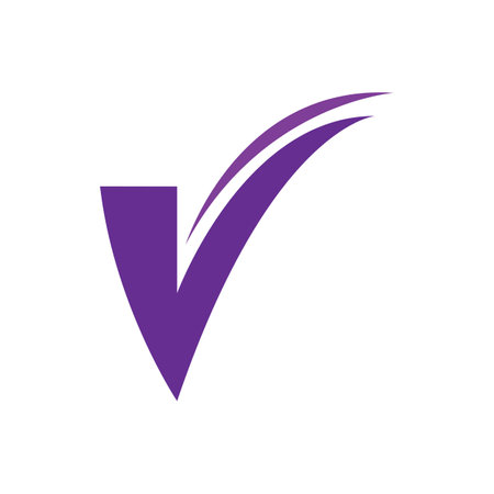 V Letter logo icon templateのイラスト素材