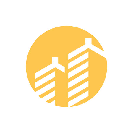 Property and construction logo design for business corporate signのイラスト素材