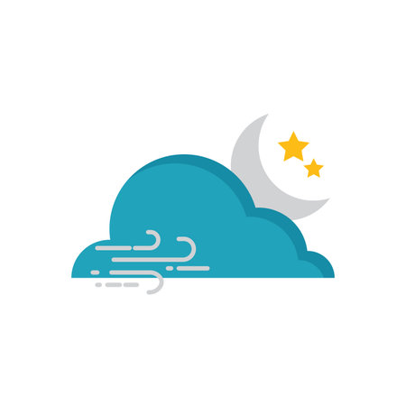Cloud illustration icon vector flat designのイラスト素材