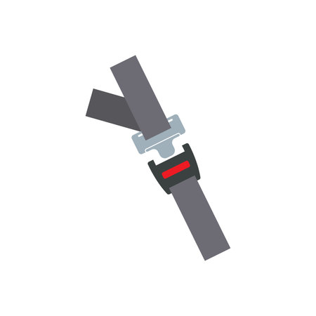 Seatbelt icon illustration flat designのイラスト素材