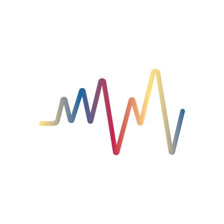 Soundwave Music icon vector flat design