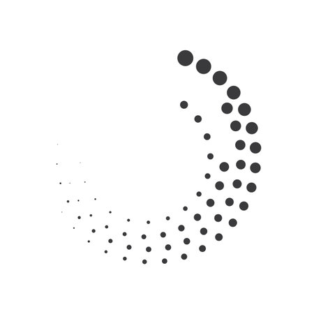 Circle dot symbol illustration flat designのイラスト素材