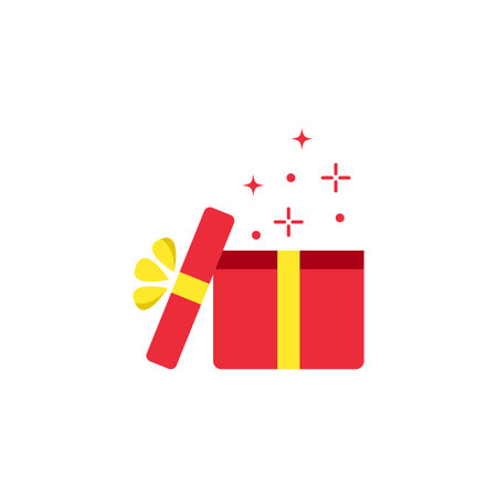 Gift Box, gift shop logo icon designのイラスト素材