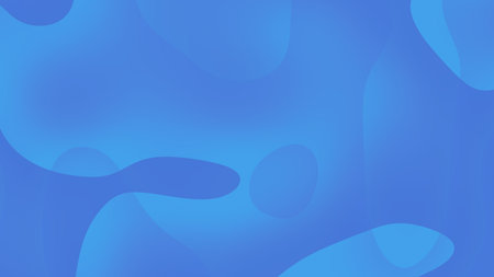 Abstract background with smooth blurry gradient shapes in blue.