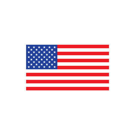 American flag illustration flat designのイラスト素材