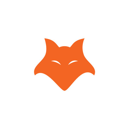 Fox logo illustration vector templateのイラスト素材