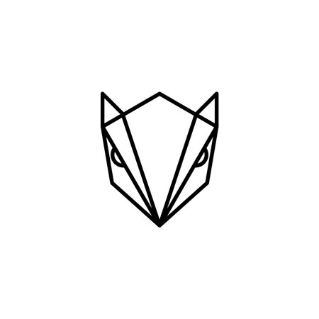 Fox logo illustration vector templateのイラスト素材