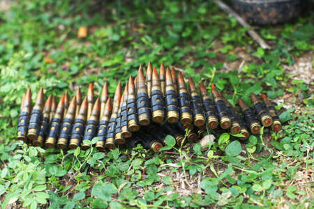 chain of cartridgesの写真素材