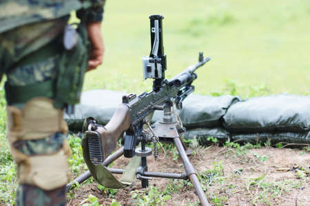 machine gunの写真素材