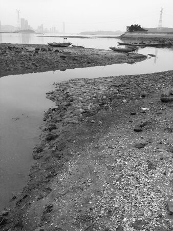Landscape view of a rural villageの写真素材