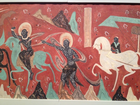 Tunhuang historical archeology muralのeditorial素材