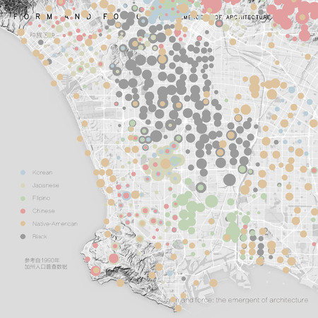 Los Angeles diagramの写真素材