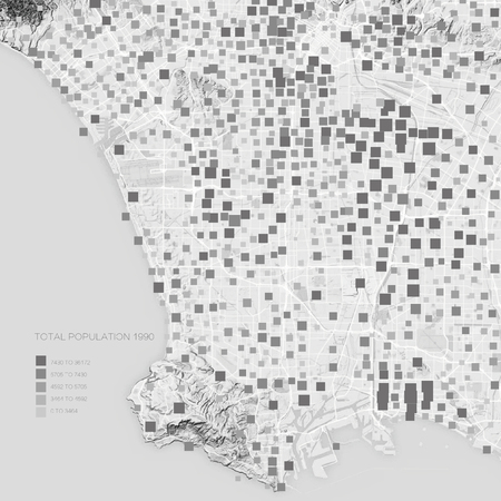 Los Angeles diagramの写真素材