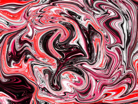 abstract liquid paint background design, colorful fluid art illustration wallpaper with wavy marble spiral effectの写真素材