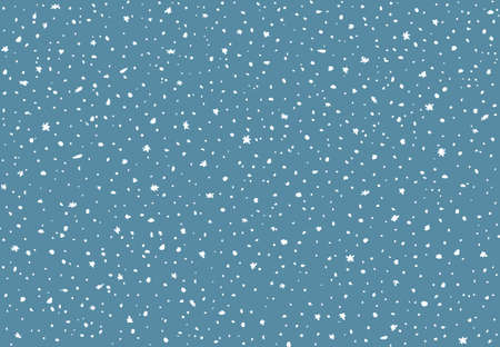 Snowfall texture for flat design. Evenly falling snow.のイラスト素材