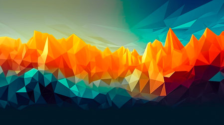 Vibrant Abstract Background Colorful Digital Design with Smooth Gradient, Modern Artistic Composition for Creative Projectsの素材