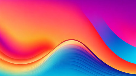 Fluid Motion and Bright Curves Abstract Background Illustrating Energetic and Flowing Concepts - Perfect for Creative Artworkの素材