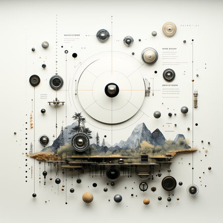 AI Generated Graphic Elements Collection for Modern Photography: Enhance Visibility and Salesの素材
