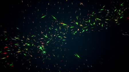 Dark Futuristic Technology Exploring Extreme Abstract Background in Ai Generated Digital Realmの素材